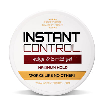 Instant Control Edge & Braid Gel Original (8 oz) – Water-Soluble Edge & Braid Hold