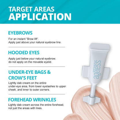 Instantly Ageless - Instant Face Lift Cream for Puffy Eyes, Dark Circles & Wrinkles (15 Vials)