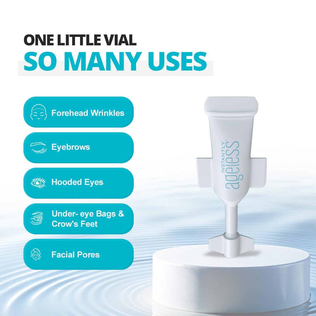 Instantly Ageless - Instant Face Lift Cream for Puffy Eyes, Dark Circles & Wrinkles (15 Vials)