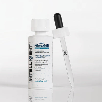 Intelligent Minoxidil | Fast-Drying, No-Grease 5% Topical Hair Regrowth for Men | 2 fl oz