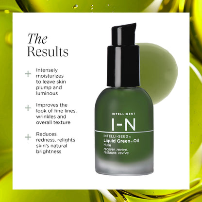 Intelligent Nutrients Liquid Green Face Oil – Lightweight Organic Facial Oil for Hydration