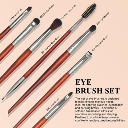 Intercilium Rains 12pc Makeup Brush Set – Premium Synthetic Brushes for Foundation, Powder, Contour & Eyeshadow (Redwood B300)