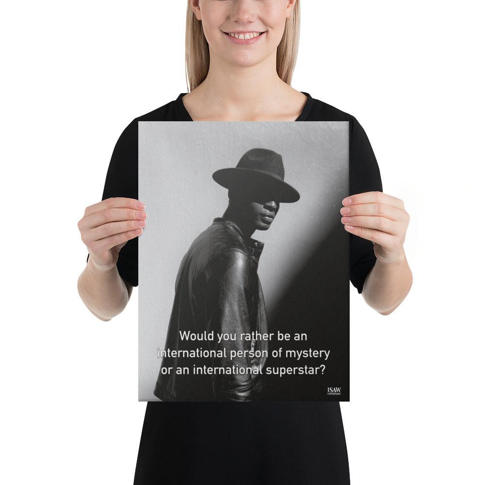 International Person of Mystery - Canvas Print