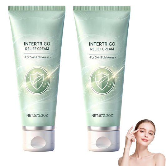 2Pcs Intertrigo Relief Cream – Skin Fold Barrier, Fast-Drying Non-Greasy (2 oz)