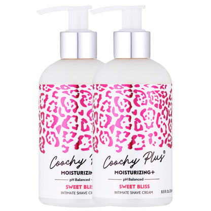 IntiMD Coochy Plus Intimate Shaving Cream – Moisturizing + Sweet Bliss (2 Pack)