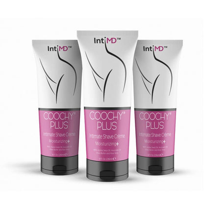 IntiMD COOCHY PLUS 3 Pack | Intimate Shave Cream with MOISTURIZING+