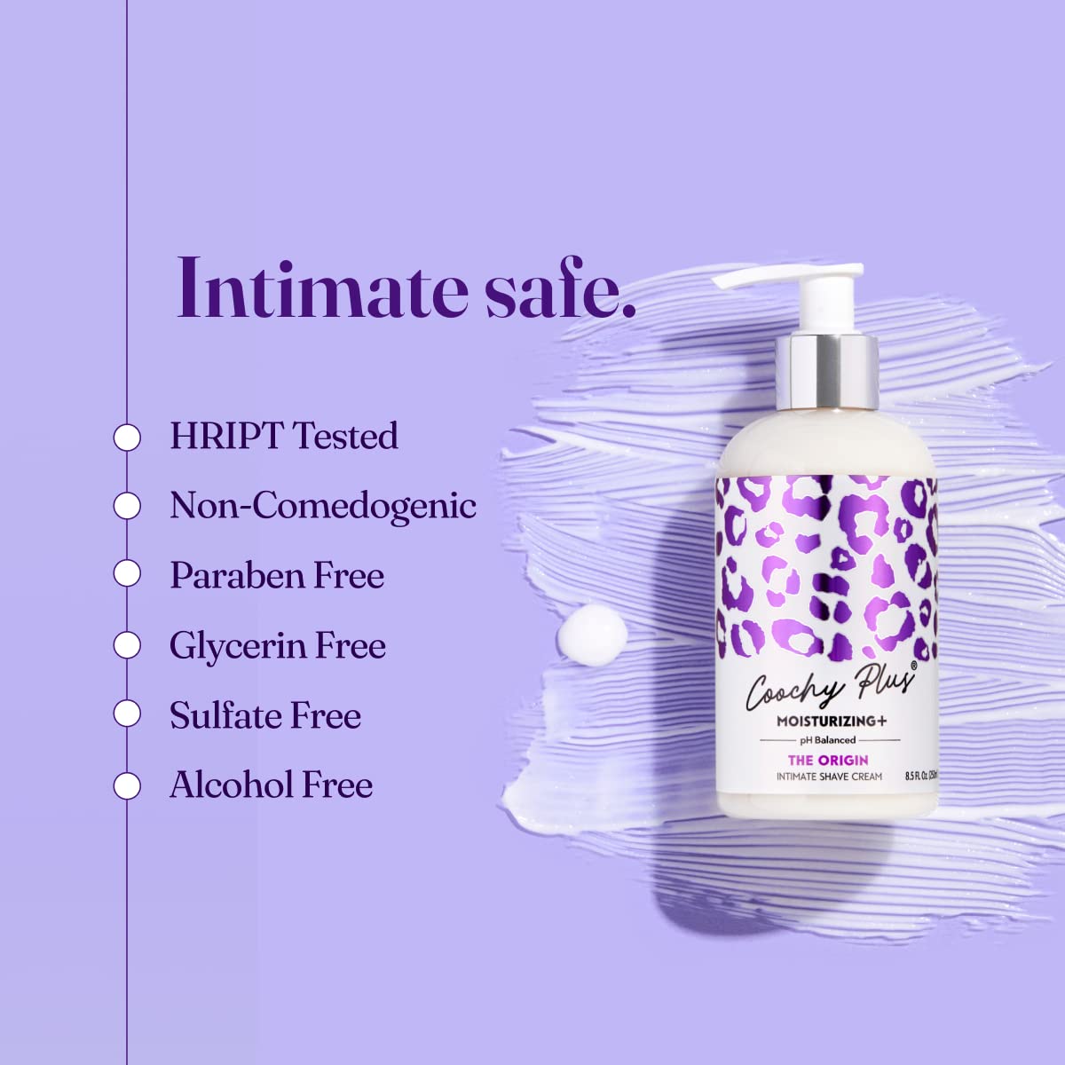 IntiMD Coochy Intimate Shaving Cream MOISTURIZING Plus THE ORIGIN – 2 Pack, Rash-Free, Patent-Pending