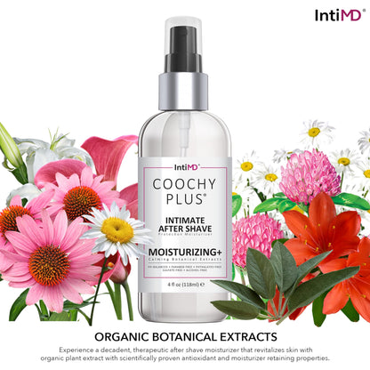 IntiMD Coochy Plus HydroLock 3-Step Shave Gift Set | Nouria Pre-Shave Elixir Oil, Coco Allure Shave Cream, After Shave Mist