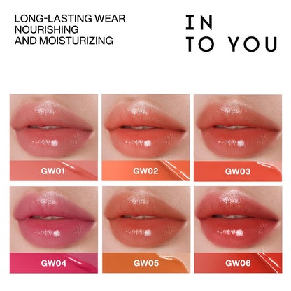 INTO YOU Glow Lip Tint & Plumping Lip Gloss – Hydrating, Non-Sticky, Waterproof Shine GW06