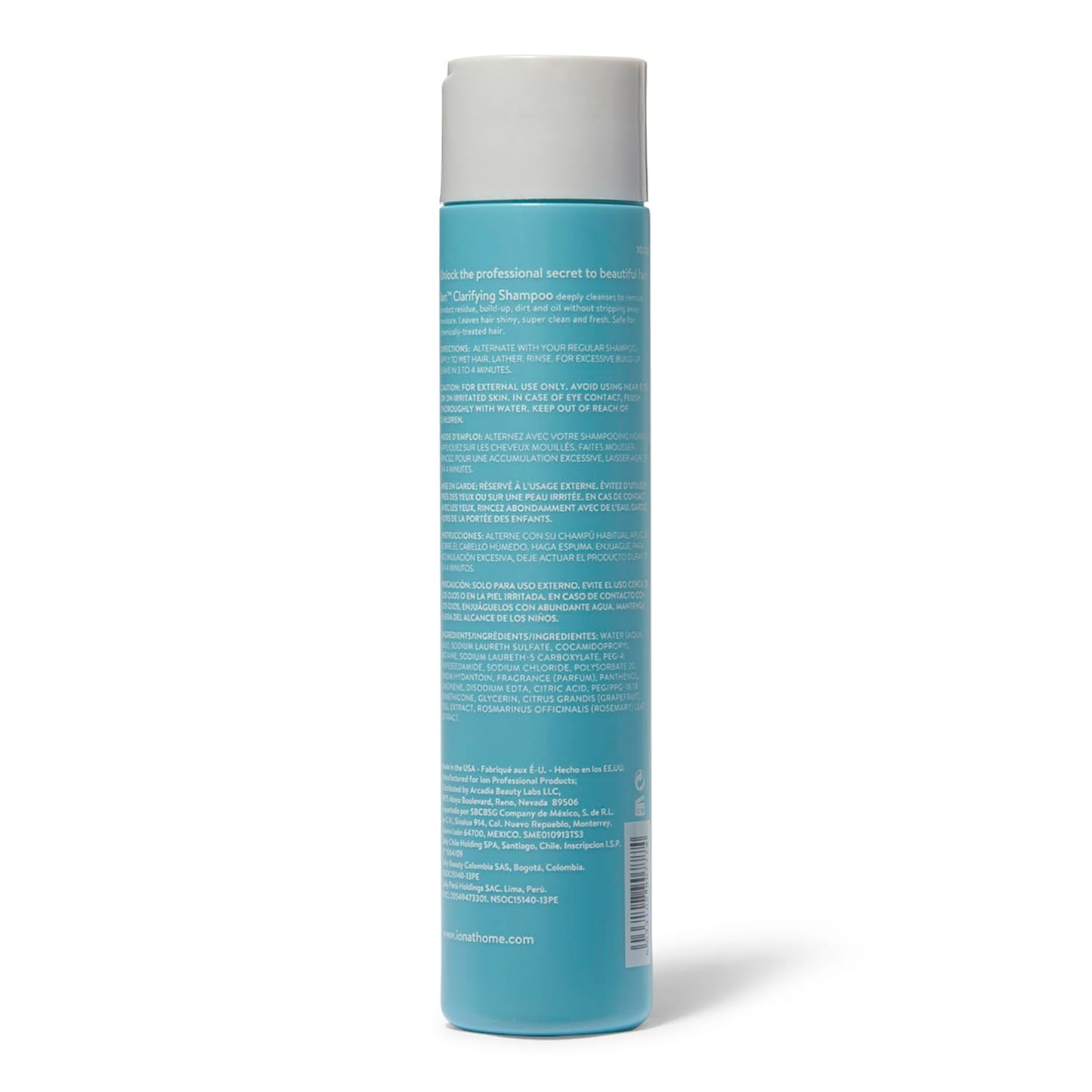 ion Clarifying Shampoo – Build-Up Removal, Vegan, Safe for Chemically Treated Hair (Pack of 2)