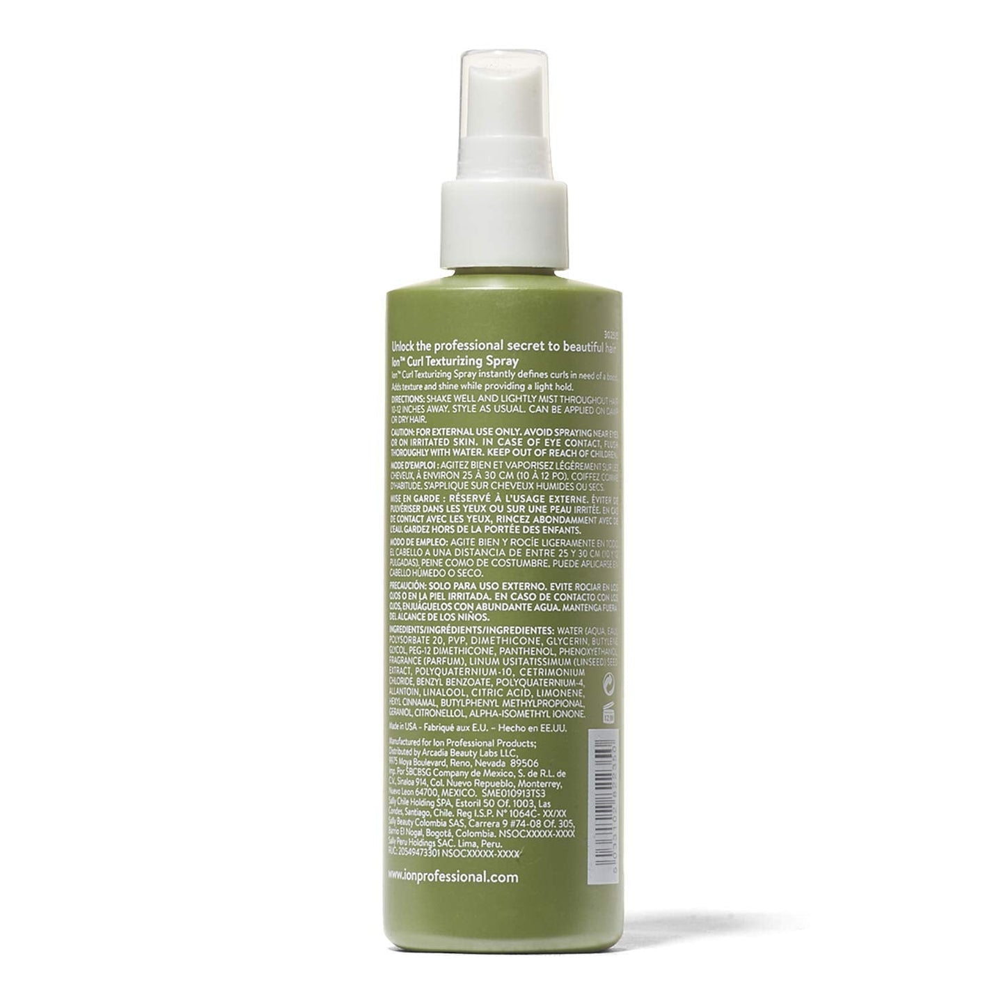 ion Curl Texturizing Spray - Light Hold, Texture & Shine for Defined Curls