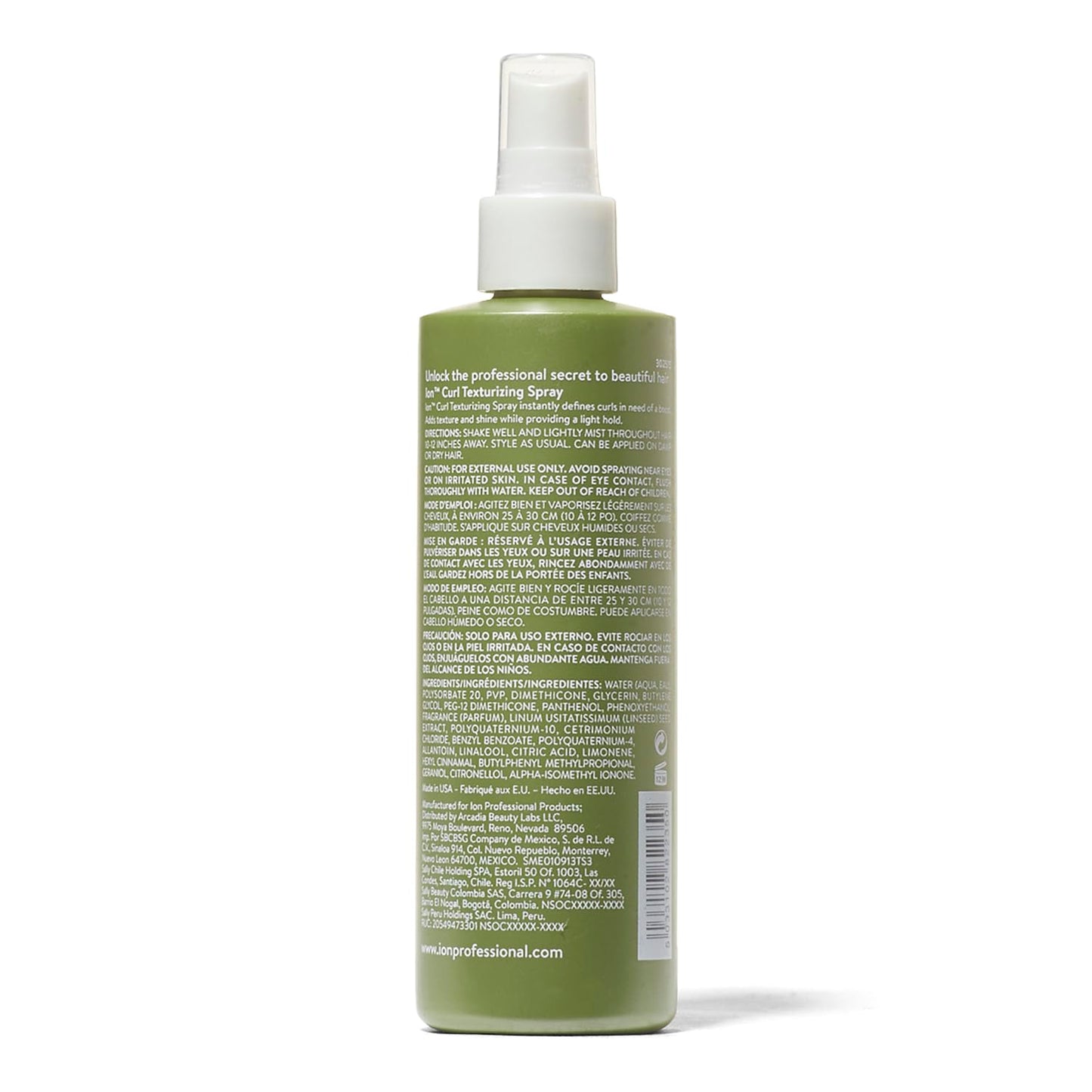ion Curl Texturizing Spray - Light Hold, Texture & Shine for Defined Curls