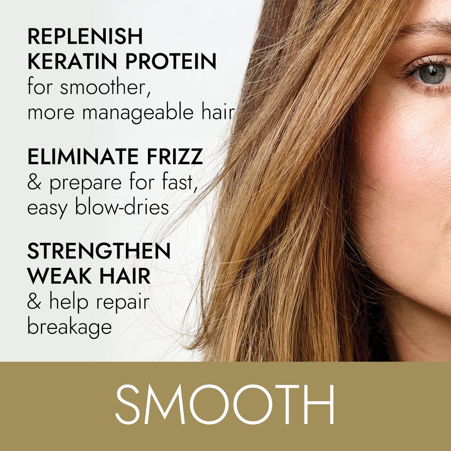 ion Keratin Smoothing Conditioner – Sulfate Free, Frizz Control & Strength (Pack of 2, 10.5 oz each)