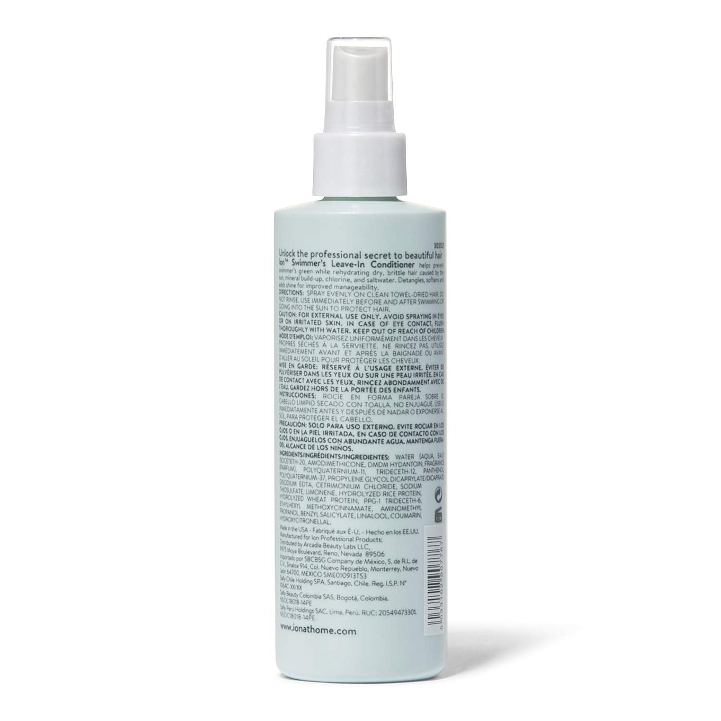 Ion Swimmers Leave-in Conditioner – 8 oz Pack of 2 | Hair Protection for Sun & Water