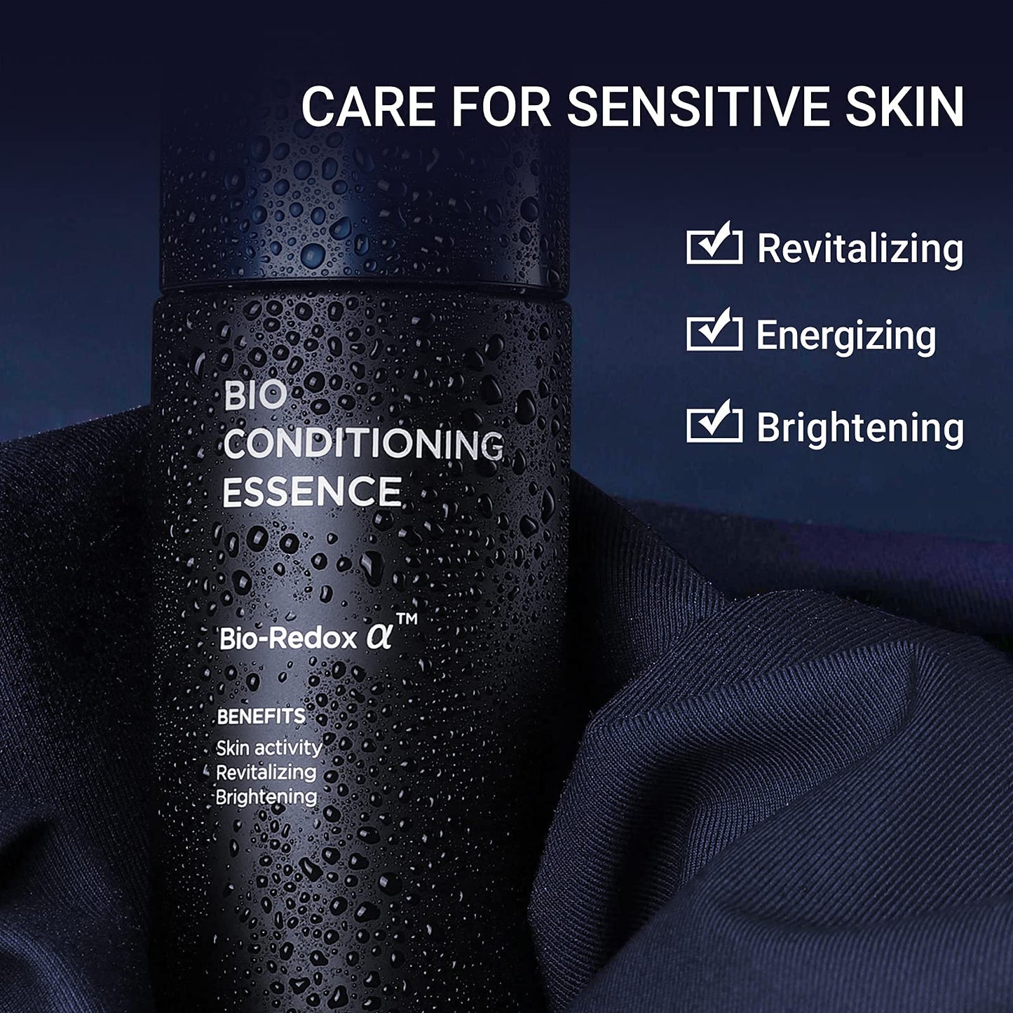 IOPE Men BIO Anti-aging & Moisturizing Skincare Set | Cleanser, Emulsion, Conditioning Essence Serum & Soothing Aftershave (HOMME by Amorepacific)