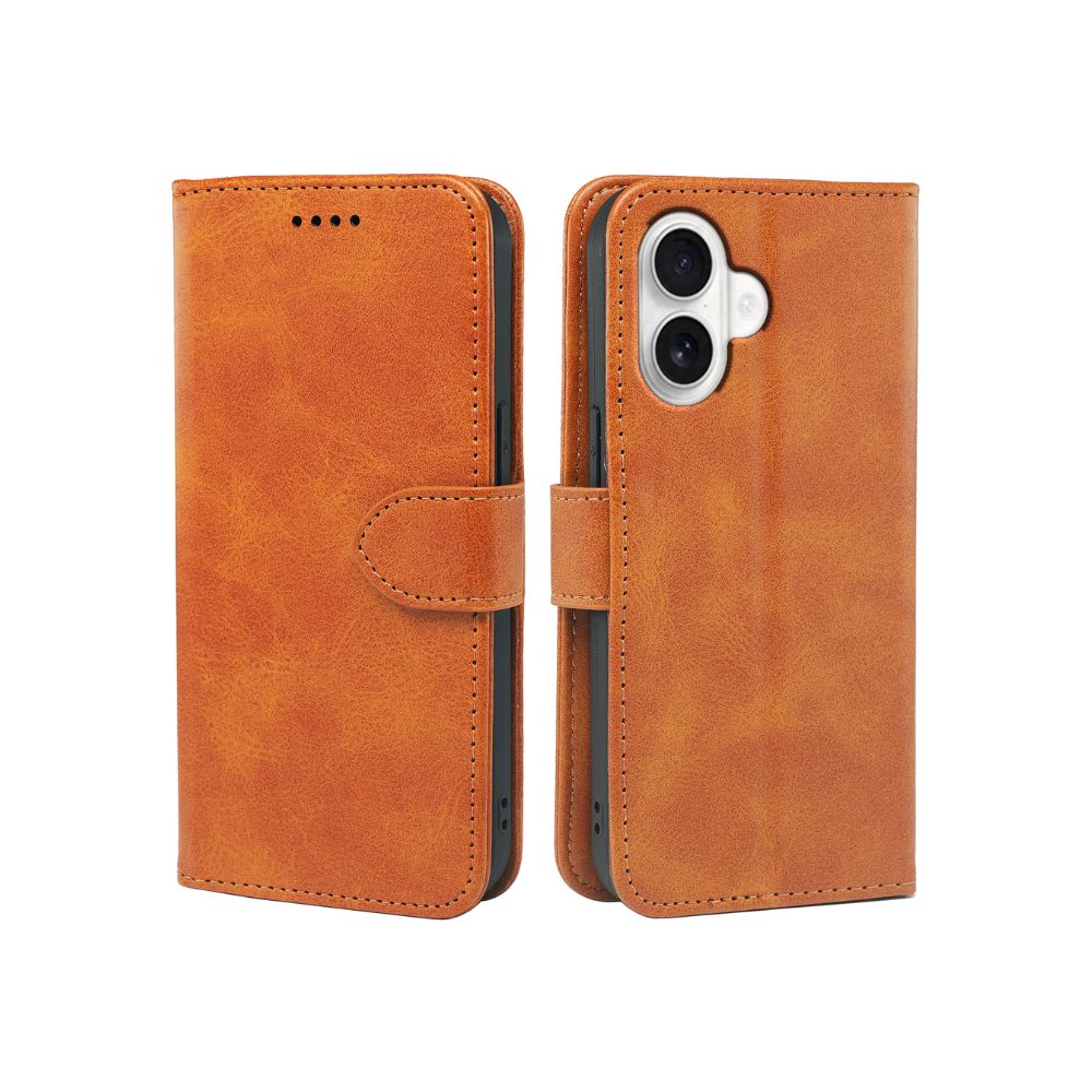 iPhone 16 Series Book Flip Case Leather Wallet