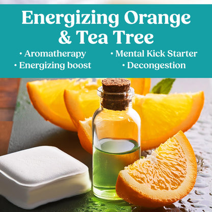 IQNATURAL Citrus Shower Steamers — Organic USA-Made Aromatherapy for Women