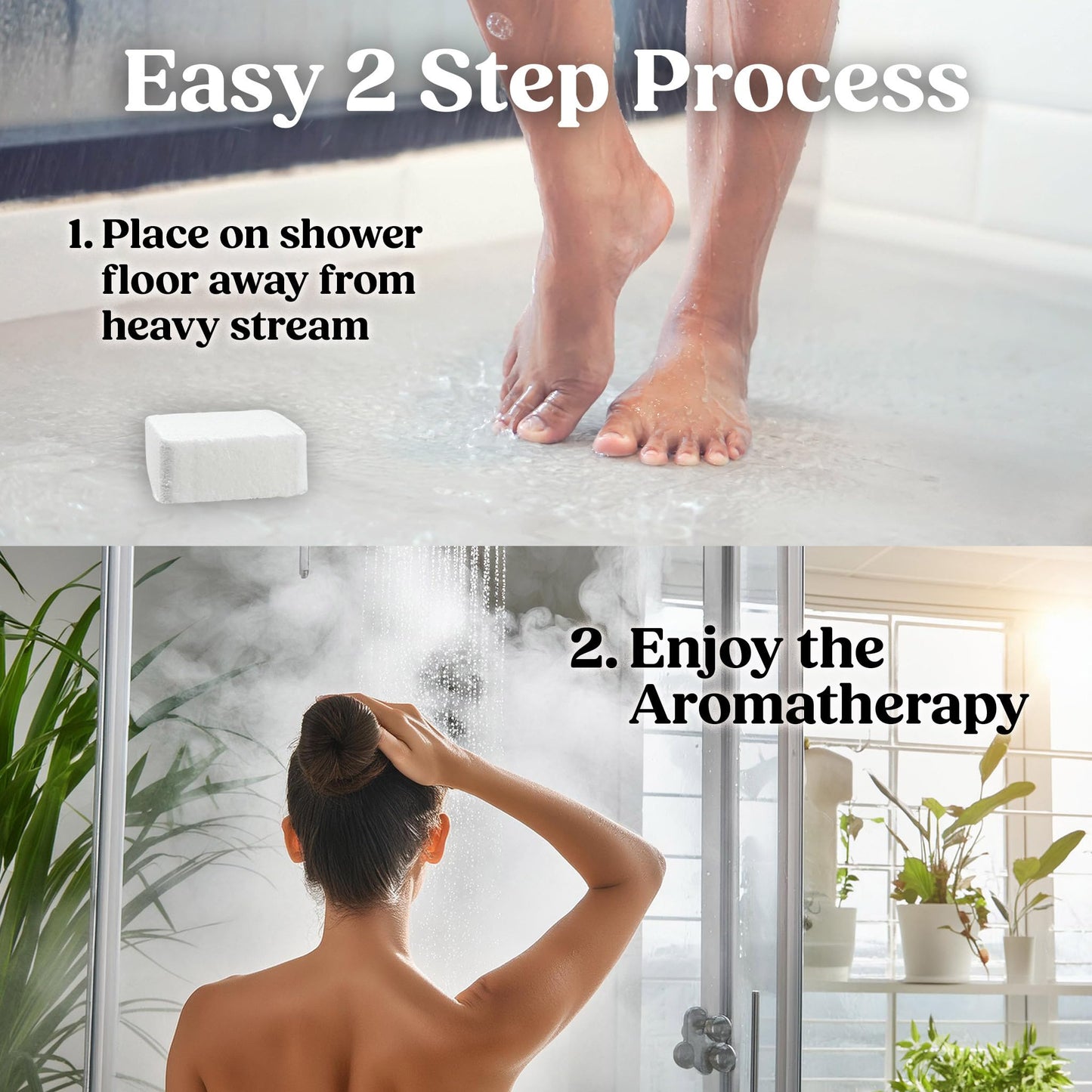 IQNATURAL Eucalyptus Shower Steamers – Aromatherapy for Women, USA Made