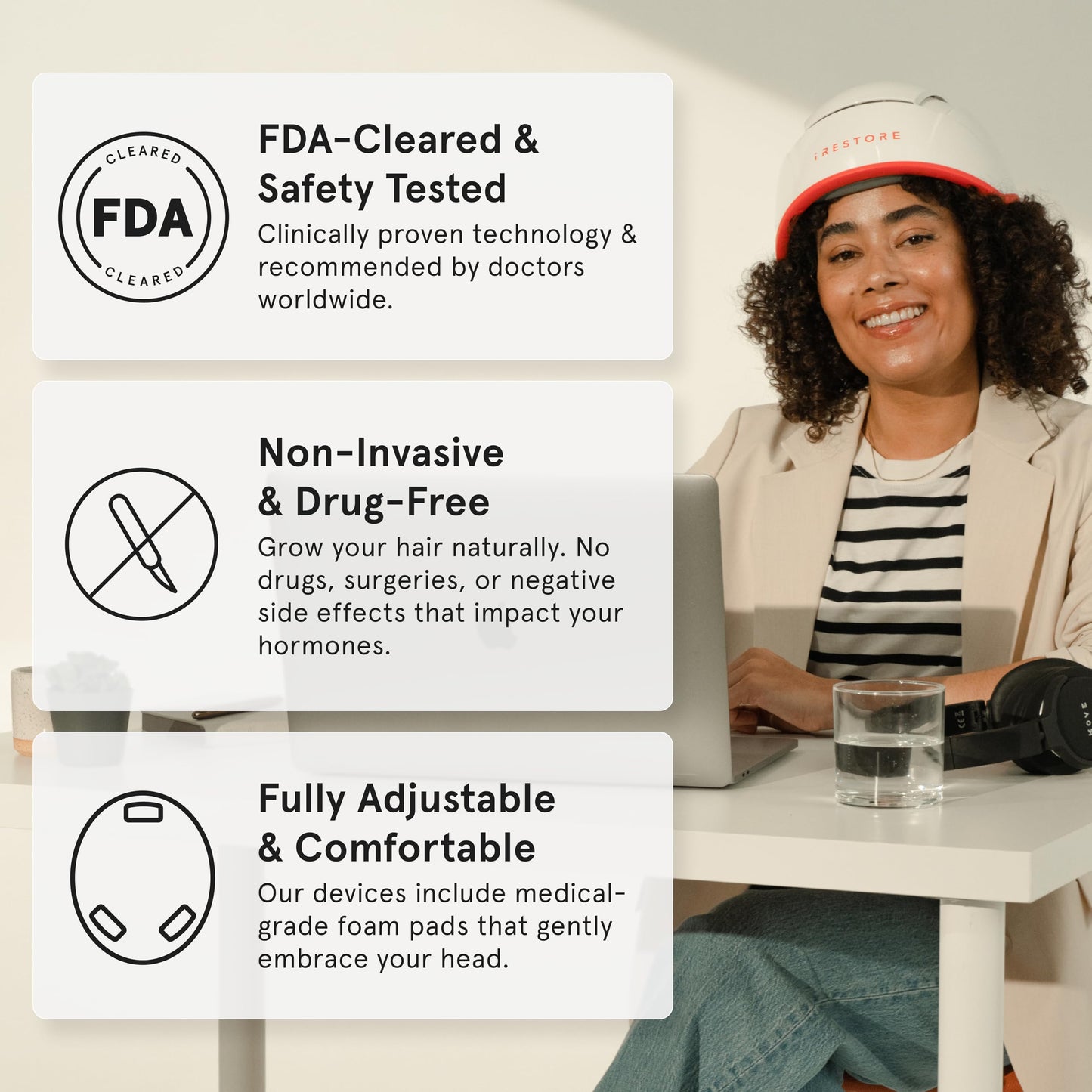iRestore Pro: 282 Lasers & LEDs Hair Growth System | FDA Cleared