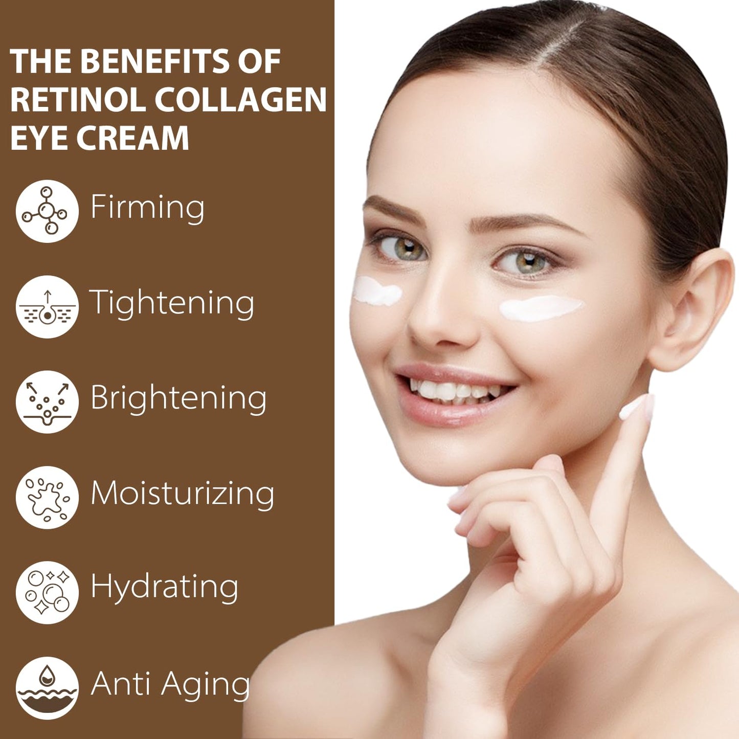 IREV Eye Cream with Retinol & Collagen – Hydrating Avocado, Vitamin C & Caffeine for Dark Circles
