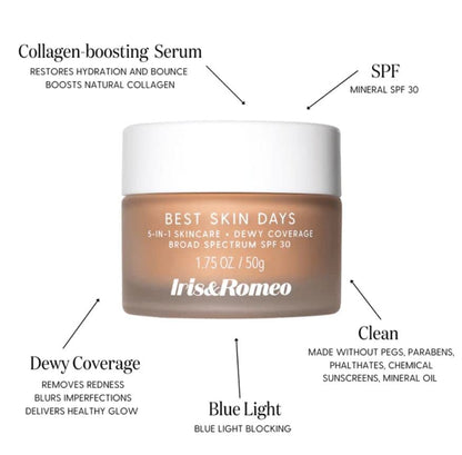 IRIS&ROMEO Best Skin Days SPF30 – Shade 4 | All-in-One Tinted Moisturizer