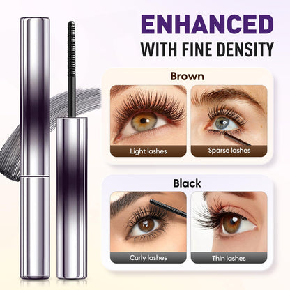 Iron Wands Rod Mascara - 3D Curl, Waterproof & Clump-Free (Black)