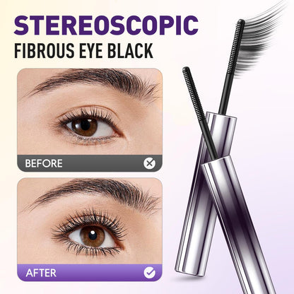 Iron Wands Rod Mascara - 3D Curl, Waterproof & Clump-Free (Black)