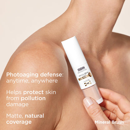 ISDIN Mineral Brush Powder – Pollution & Blue Light Protection for Sensitive Skin
