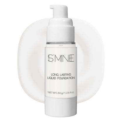 IS'MINE White Liquid Foundation – Matte Finish, Vegan & Cruelty-Free (1.05 fl oz)