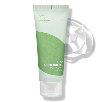 IsNtree Aloe Soothing Gel 150ml | 80% Aloe Vera for Sensitive Skin, Hydration & Refreshment