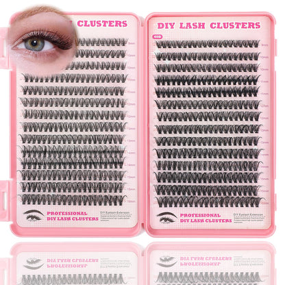 ISTGIFT Lash Clusters Kit – 560 Pcs, 9-16mm, D Curl, Fluffy Wispy False Eyelashes