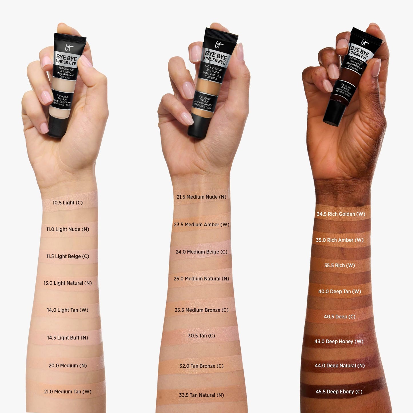 IT Cosmetics Bye Bye Under Eye Concealer Travel Light Natural - Water-Resistant Full Coverage