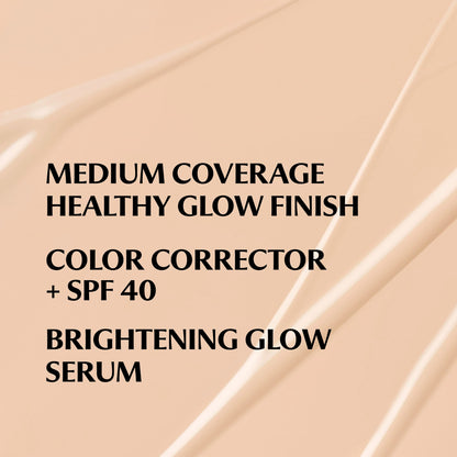 IT Cosmetics CC+ Nude Glow Foundation with SPF 40 | Light Neutral, Medium Coverage, 24H Hydration, Niacinamide + Hyaluronic Acid, 1.08 fl oz