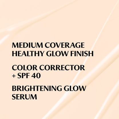 IT Cosmetics CC+ Nude Glow (Fair Porcelain) – Medium Coverage Foundation with SPF 40, Brightening Serum