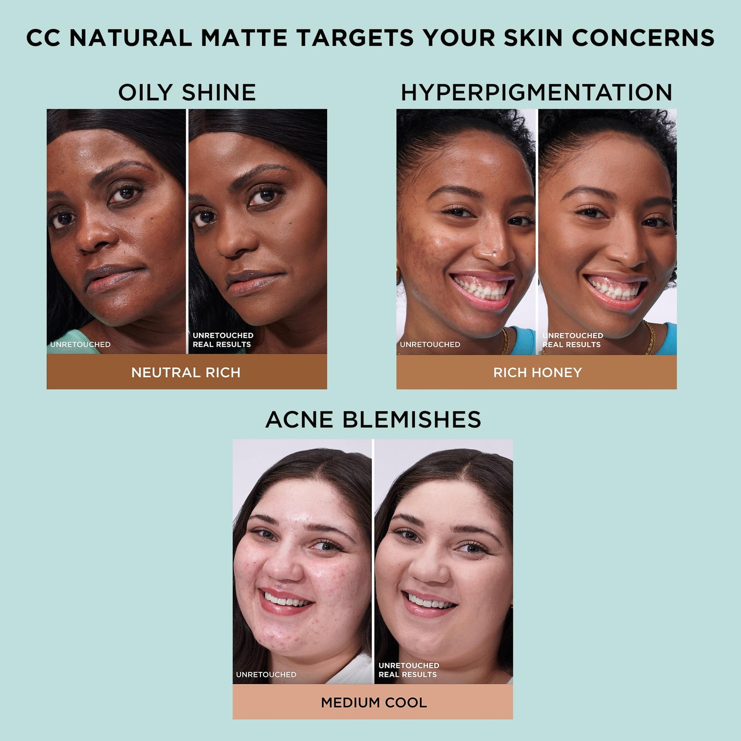 IT Cosmetics CC+ Natural Matte Deep Mocha — SPF 40, Poreless Full-Coverage Matte Foundation