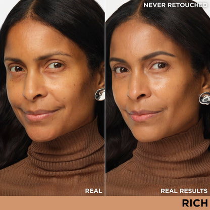 IT Cosmetics CC+ Nude Glow (Rich) — Medium Coverage Foundation with SPF 40, Brightening Serum, 2% Niacinamide