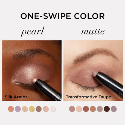 IT Cosmetics Superhero No-Tug Waterproof Shadow Stick – Super Slate (Metallic Pewter) | Built-In Primer, Long-Wear