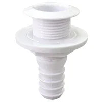 Nuova Rade Thru-Hull Fitting 25mm 1 Inch Hose White Flanged Skin Fitting 10251