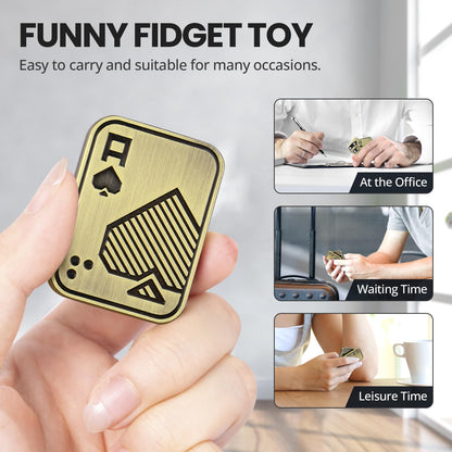ITOKEY Fidget Toys for Adults — Magnetic Slider & EDC Poker Cards for Stress Relief