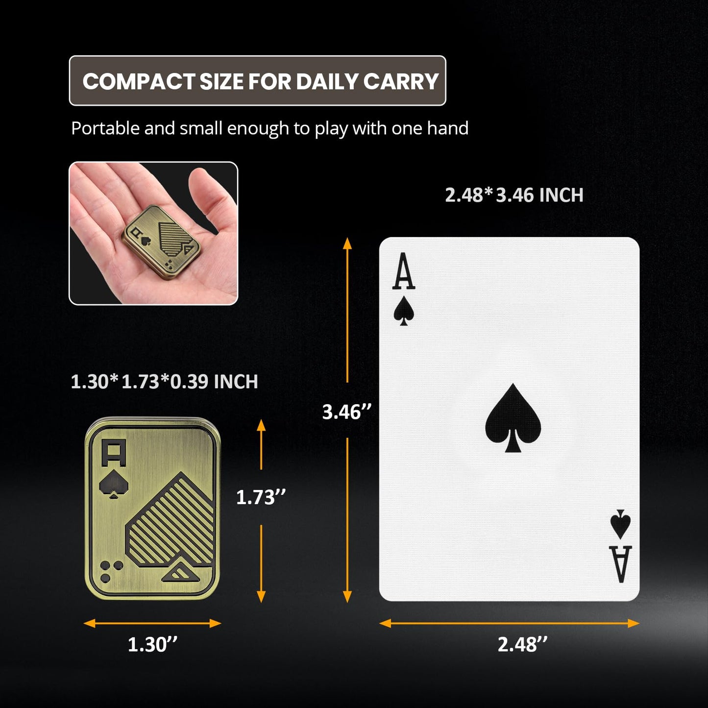ITOKEY Fidget Toys for Adults — Magnetic Slider & EDC Poker Cards for Stress Relief