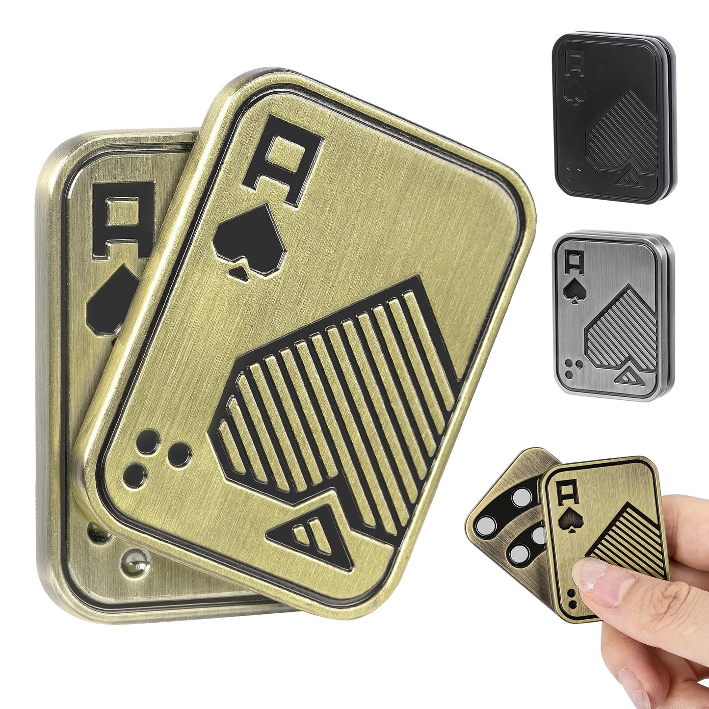 ITOKEY Fidget Toys for Adults — Magnetic Slider & EDC Poker Cards for Stress Relief