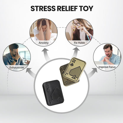 ITOKEY Fidget Toys for Adults — Magnetic Slider & EDC Poker Cards for Stress Relief
