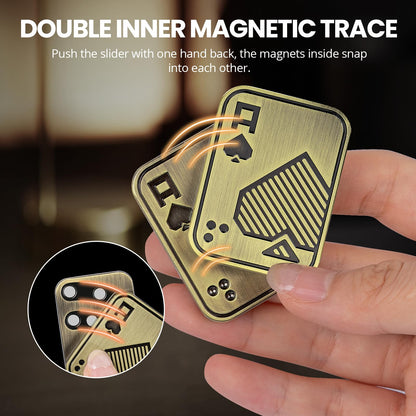 ITOKEY Fidget Toys for Adults — Magnetic Slider & EDC Poker Cards for Stress Relief