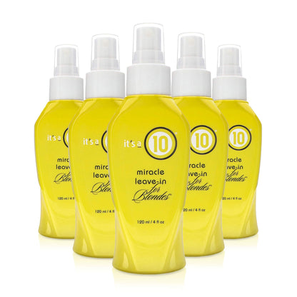 it's a 10 Haircare Miracle Leave-In Conditioner for Blondes – 4 oz Pack of 5