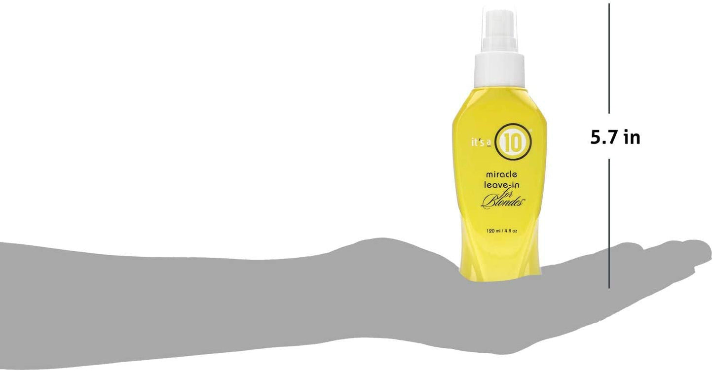 it's a 10 Haircare Miracle Leave-In Conditioner for Blondes – 4 oz Pack of 5