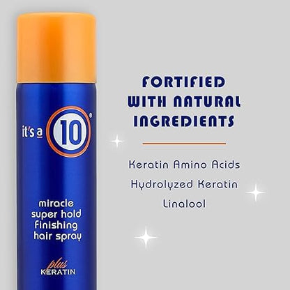 It's A 10 Miracle Super Hold Finishing Spray Plus Keratin – 10 oz