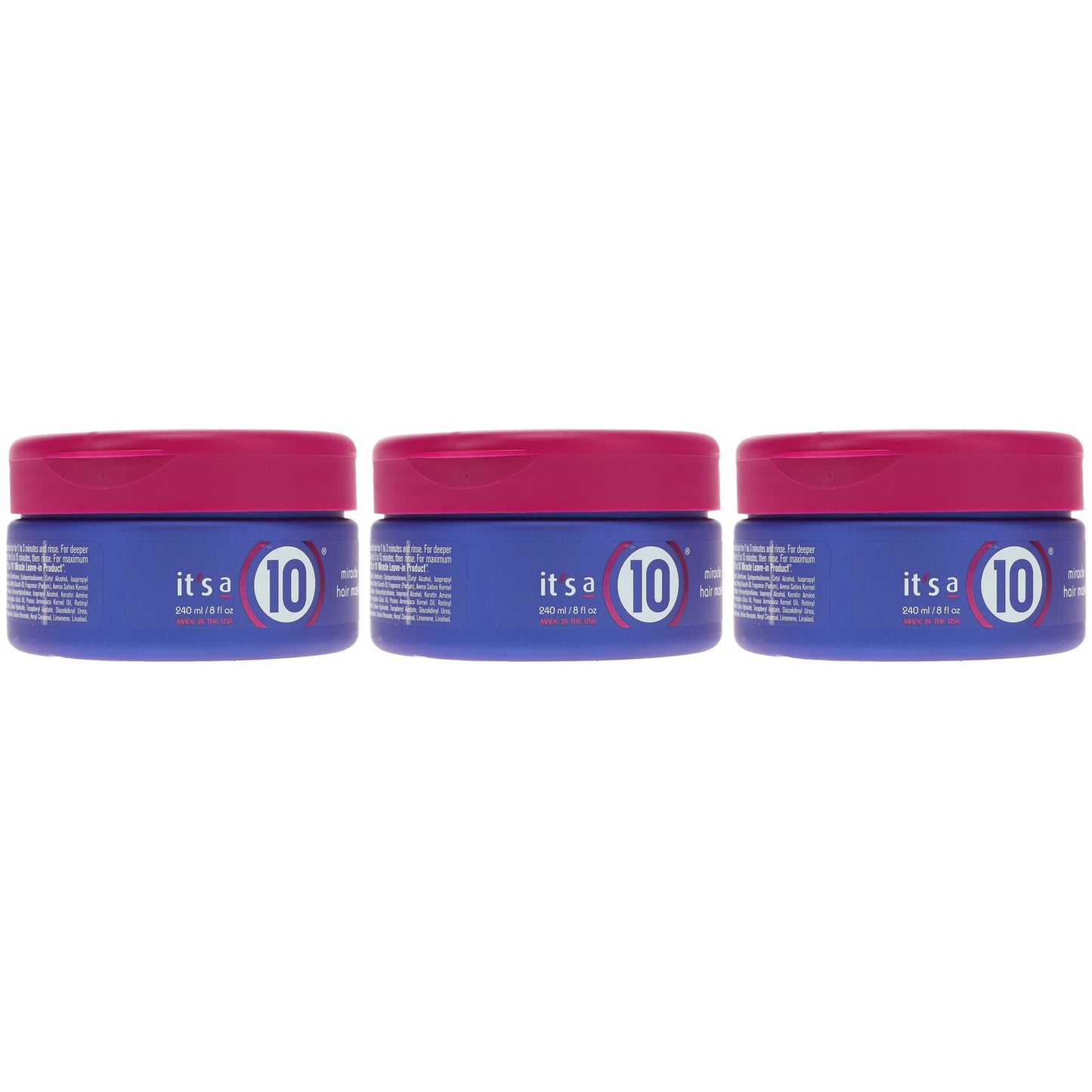 It's a 10 Haircare Miracle Hair Mask – 8 oz (Pack of 3) for Color-Treated Hair