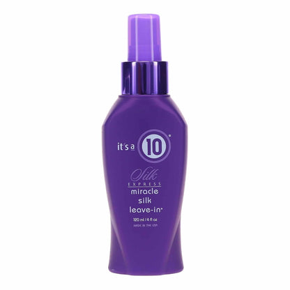 It's a 10 Haircare Silk Express Miracle Leave-In Product - 4 Fl Oz | Lightweight Detangler & Heat-Prep