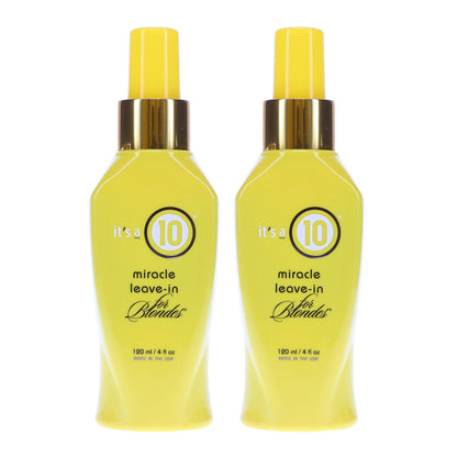 ITS A 10 Miracle Leave-In for Blondes – 4 oz (Pack of 2)