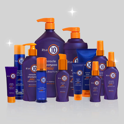 It's a 10 Haircare Miracle Leave-In Plus Keratin Spray – Pack of 4, 4 fl oz each